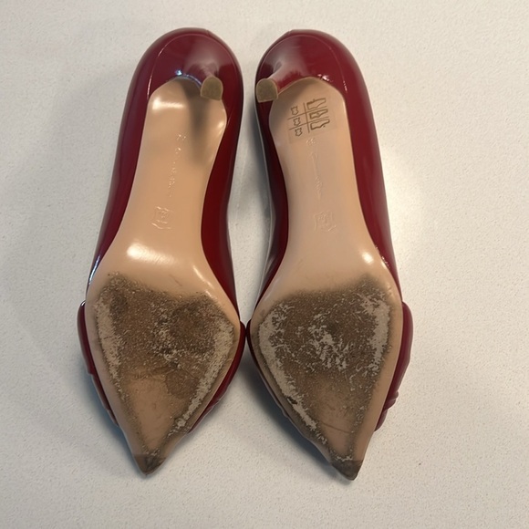 GIANVITO ROSSI 95 gathered glossed-leather pumps - Picture 11 of 14